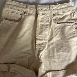 Zara Beige Mom Shorts